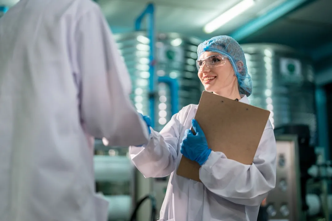 Scientist working in lab